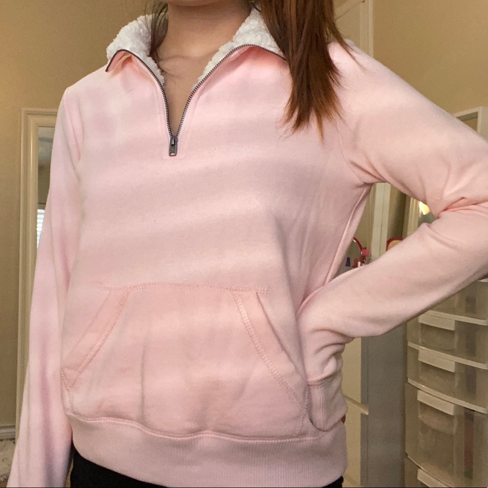 HOLLISTER QUARTER ZIP- SHERPA